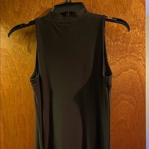 Girls black knee length dress
